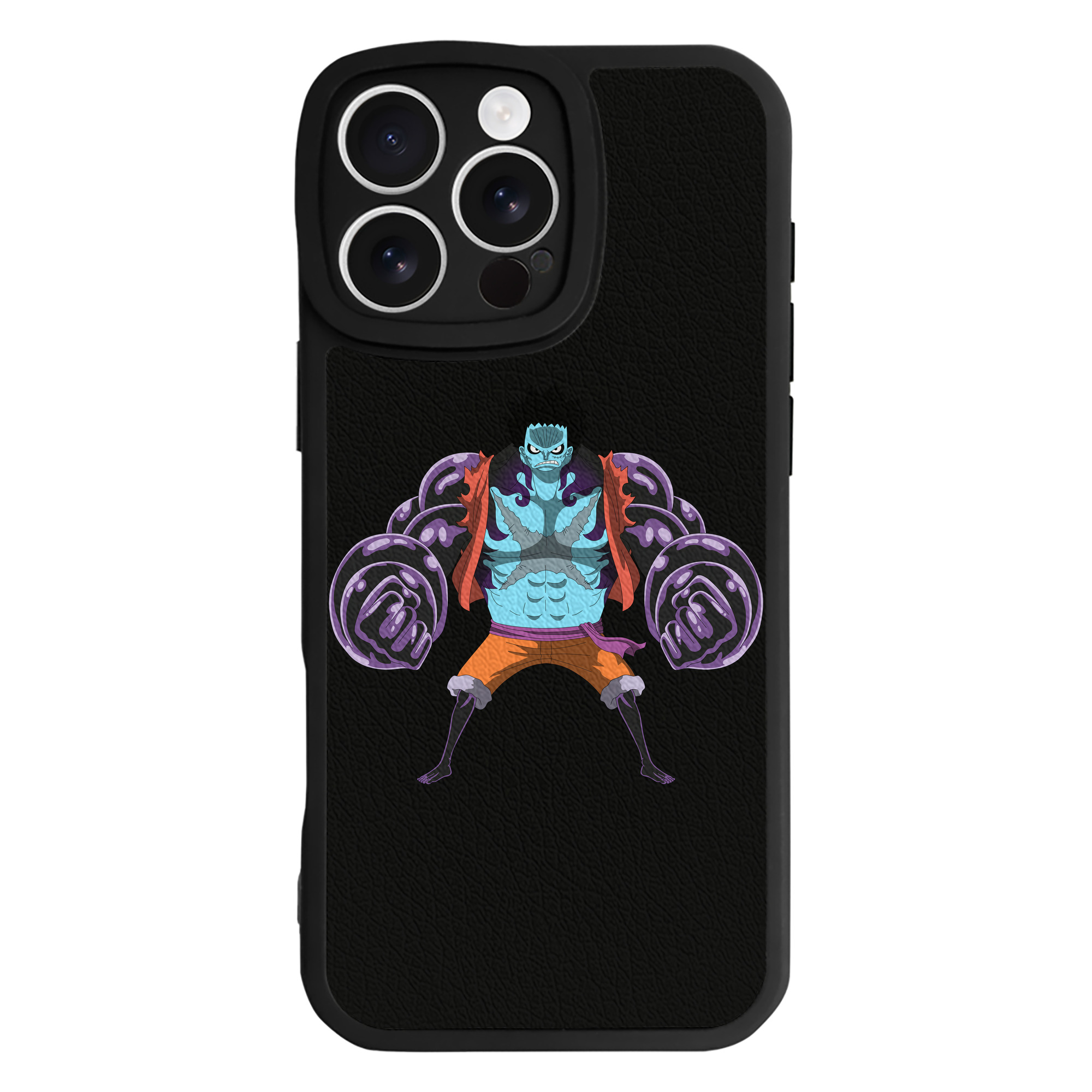 （画像用） ワンピース モンキー・D・ルフィ ONE PIECE Monkey D. Luffy 【iPhone 16シリーズ対応】シリコンスマホケース（レザー調） 材質：シリコン